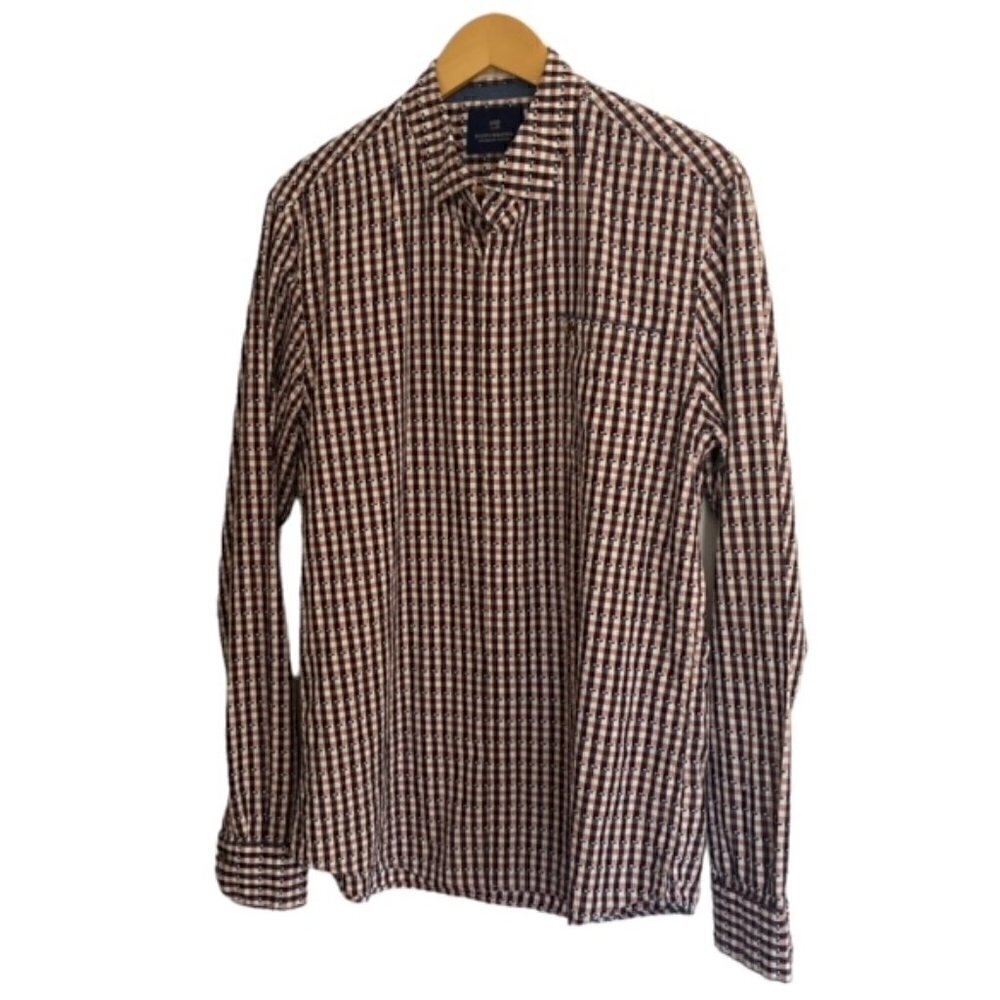 Scotch & Soda Checkered Button Down Shirt XLarge
